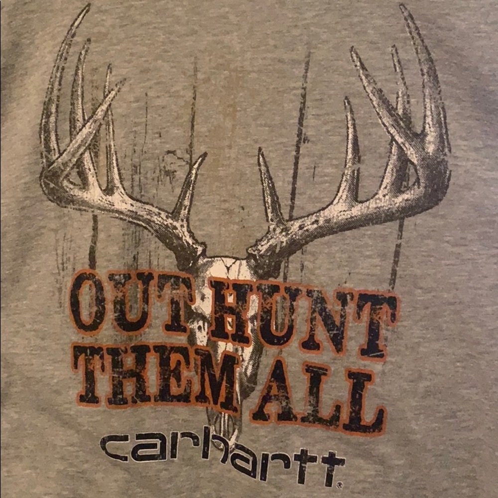 Grey Carhartt Deer Hunting men’s T-shirt